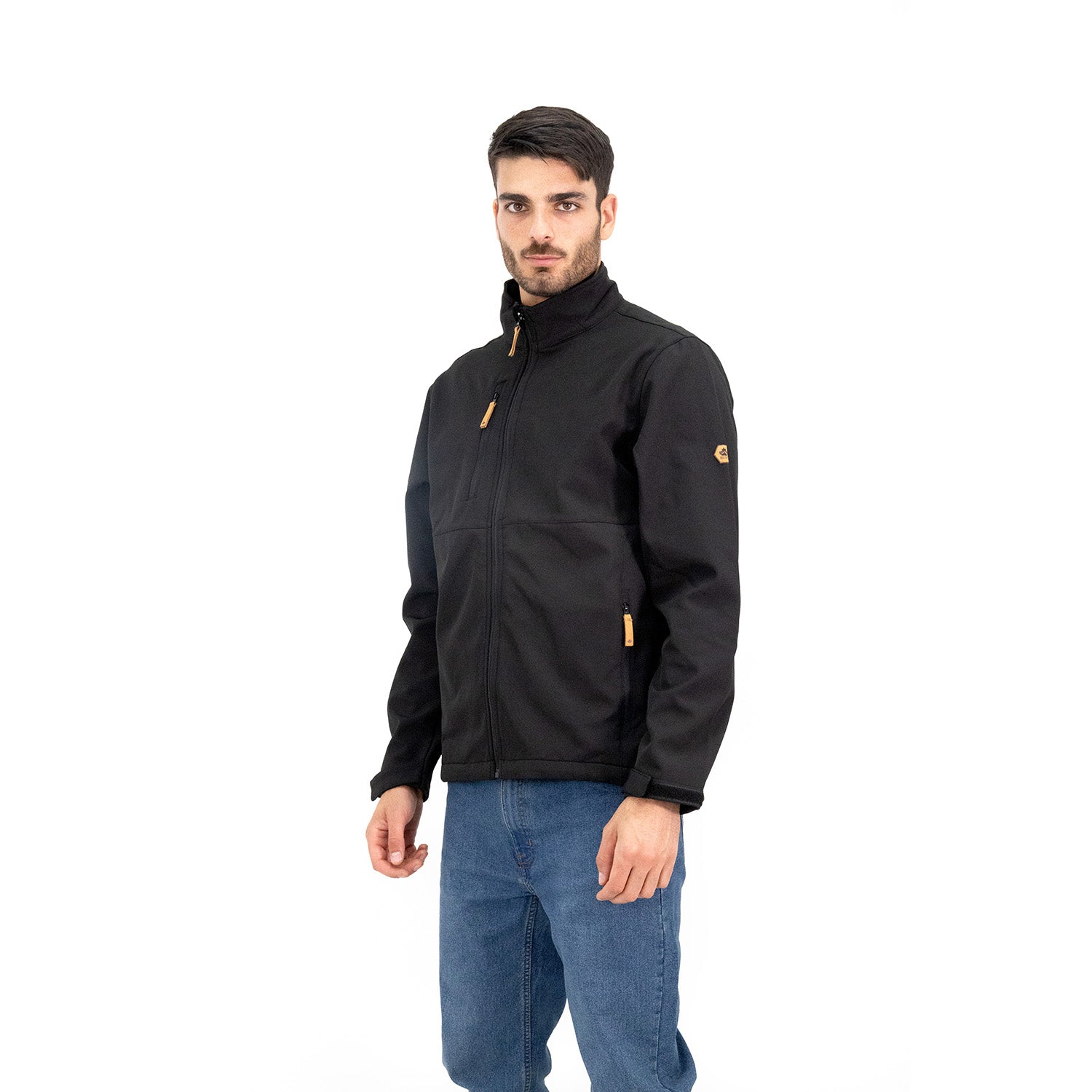 Softshell Quebec Lobo Negro Hombre