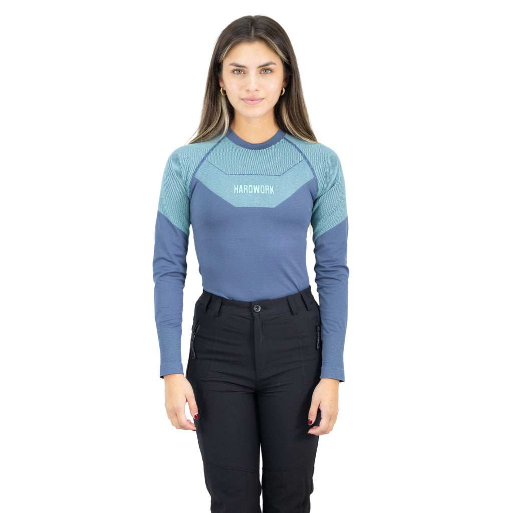 Camiseta Primera Capa HW Ecopper Mujer Blue