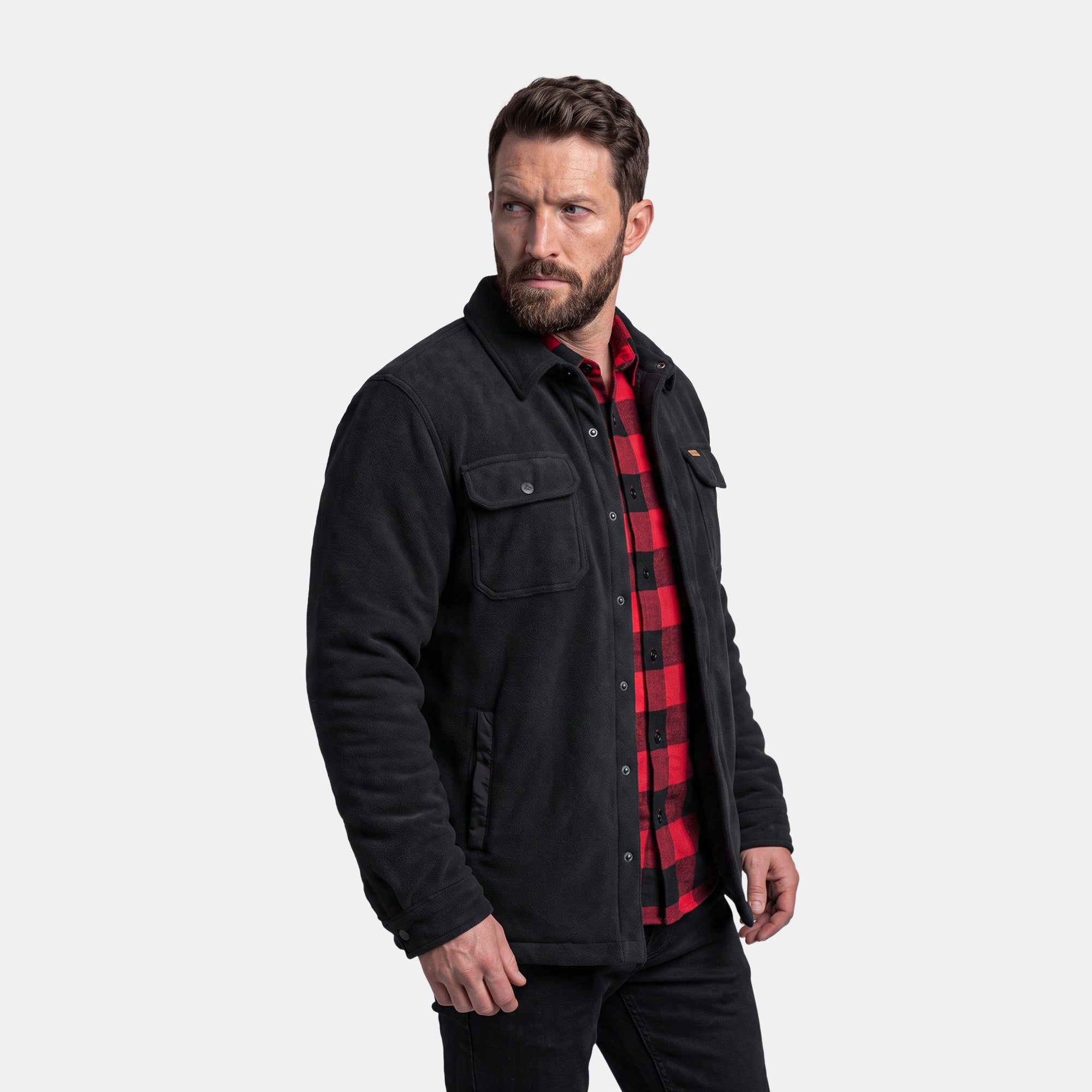 CHAQUETA POLAR QUEBEC GRIZZLY NEGRO