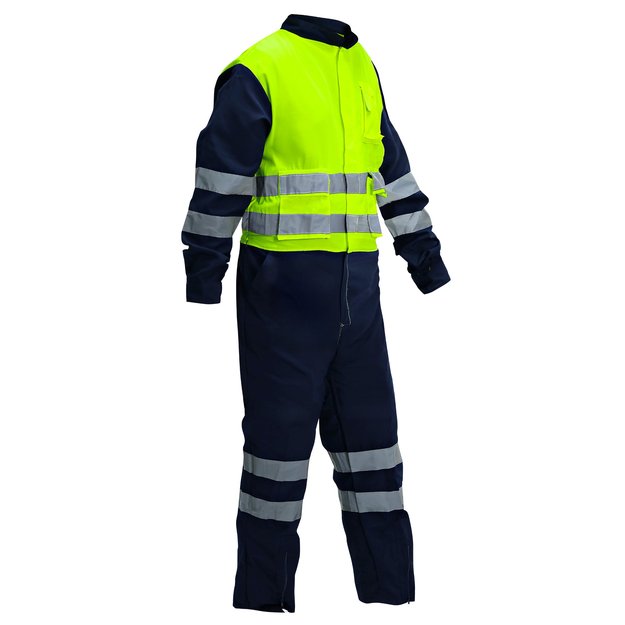 Overol Reflectivo RFX Bicolor Azul/Amarillo Fluor