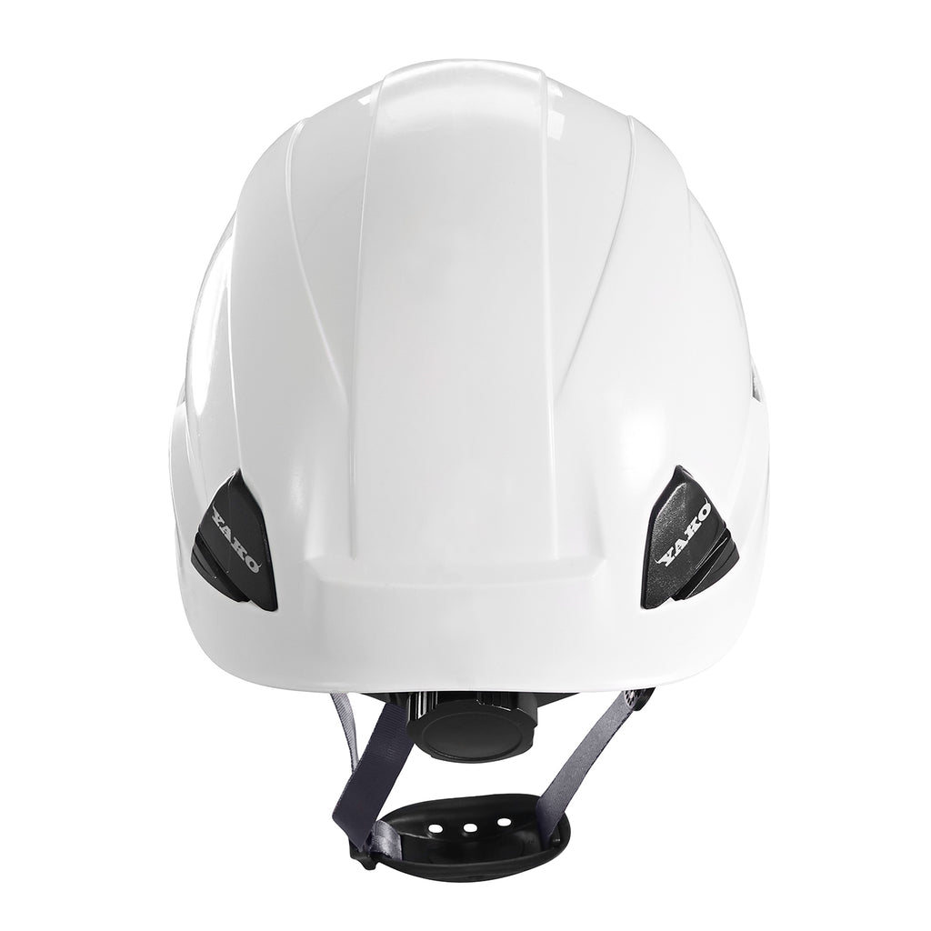 CASCO YAKO STEELPRO BLANCO CON VISERA ISP