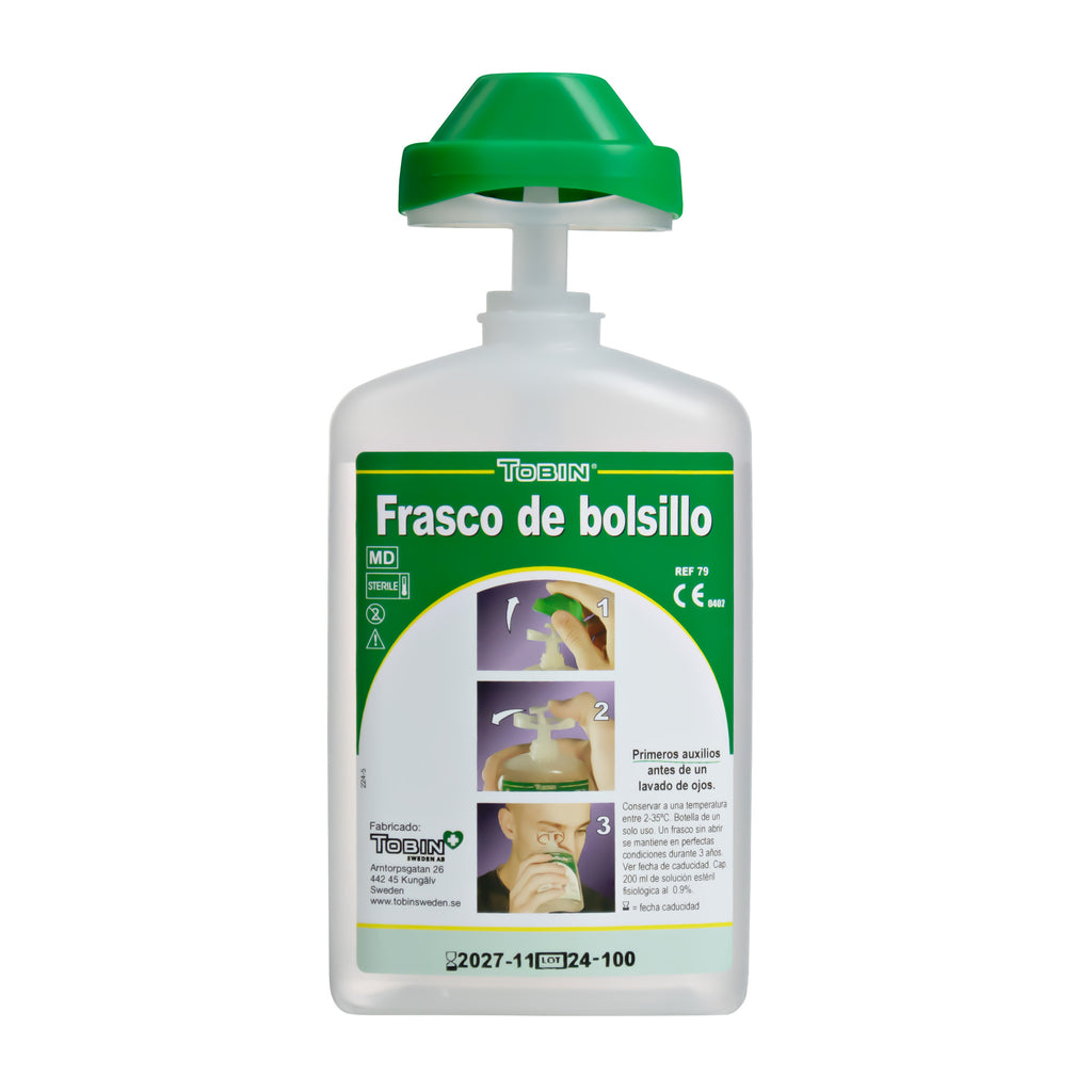 Botella Lavaojos Tobin (200 ml)