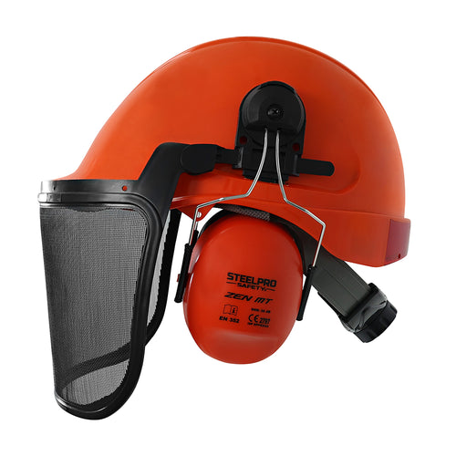 CASCO MTA ABS MOTOSIERRA NARANJO