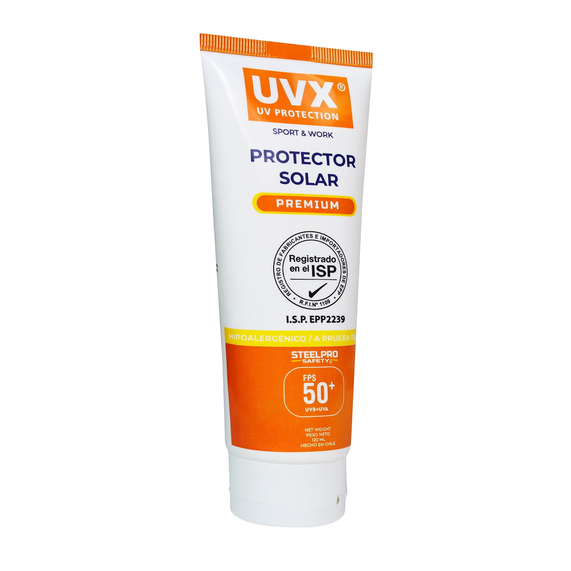 Crema Protección Solar UVX 120 Grs. Premium
