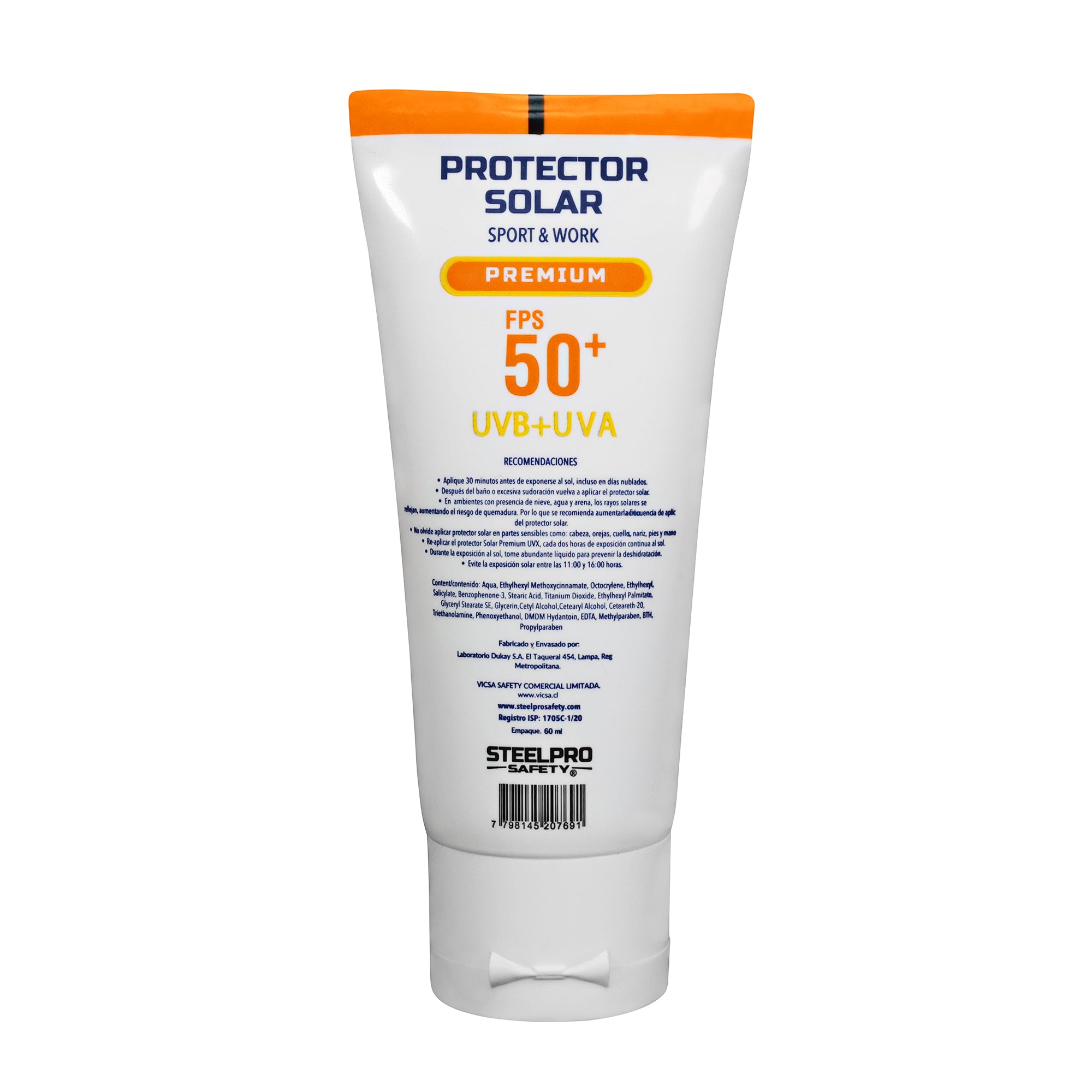 Protector Solar 50+ UVX 60ml Premium