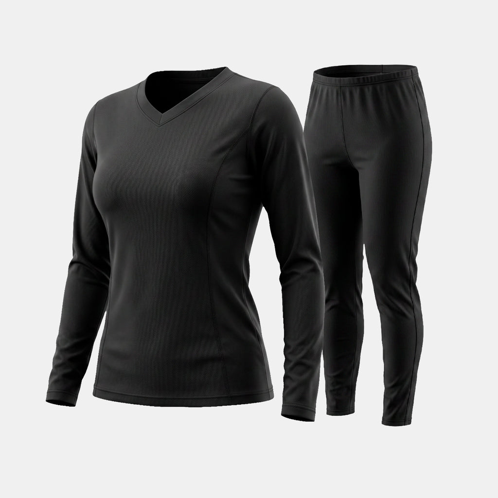 CONJUNTO PRIMERA CAPA HW POLIESTER COOLDRY MUJER BLACK