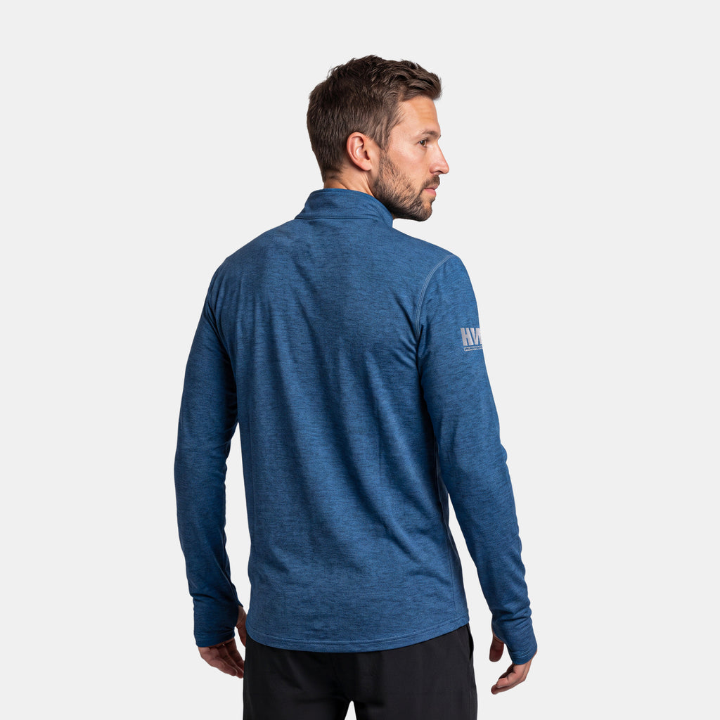 Polera Dry Fit HW SPX Manga Larga Hombre Deep Blue