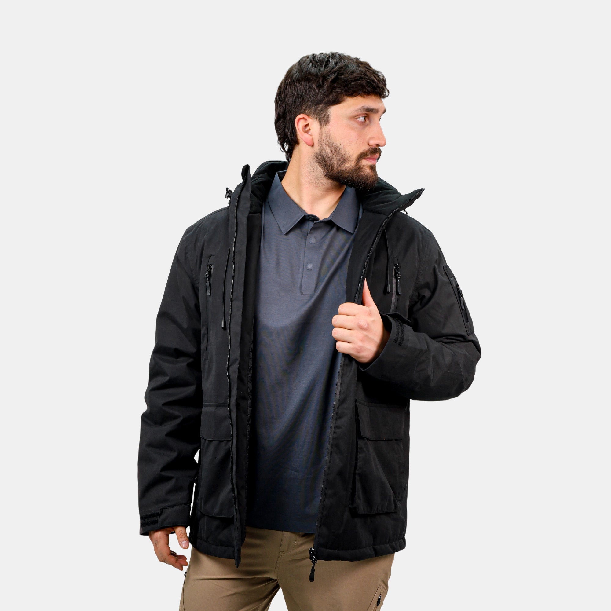 Parka Impermeable HW Vail Negro