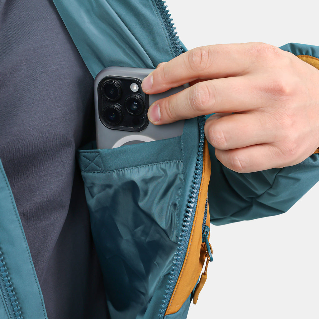 Parka Insulada HW Explorer Hombre Petroleo Mostaza