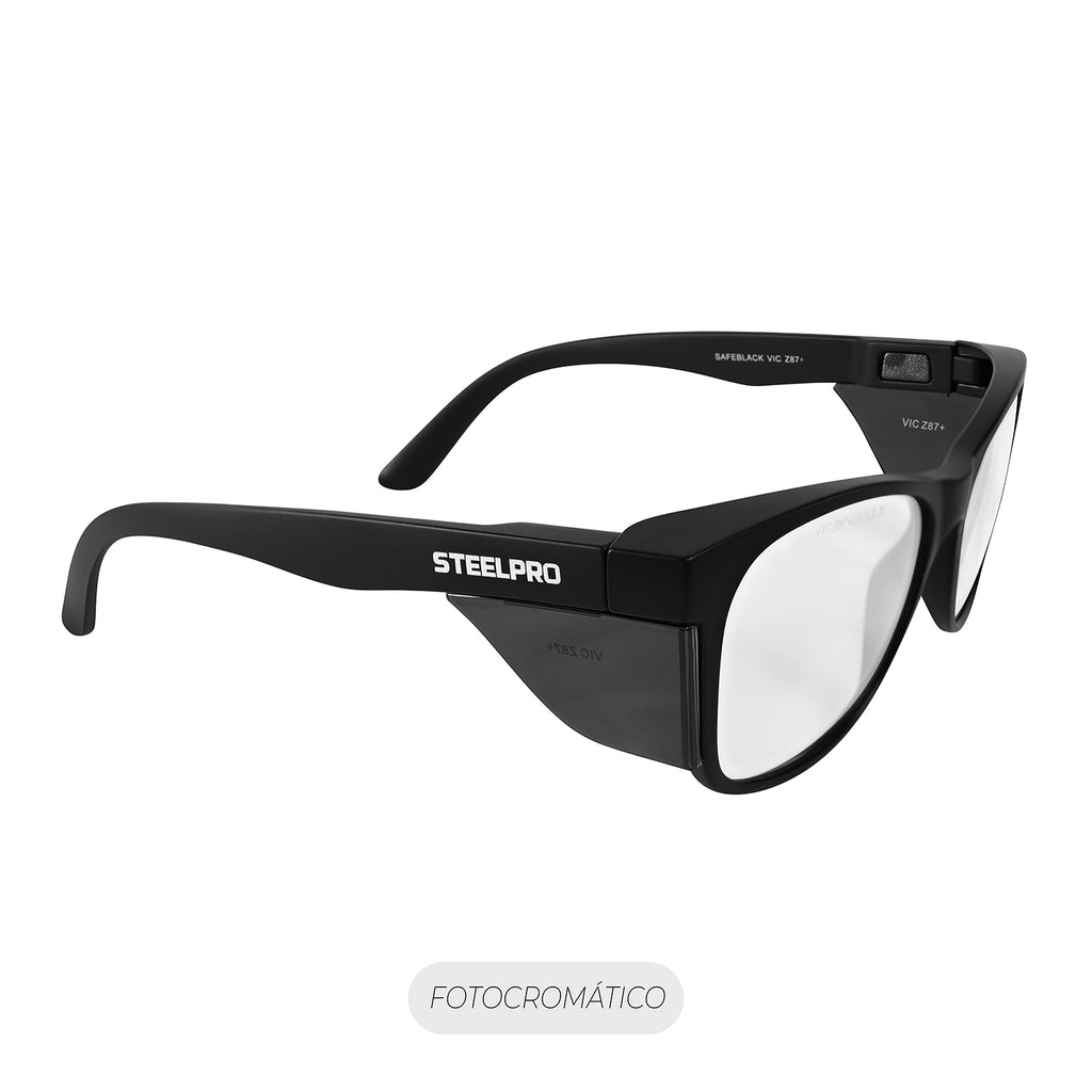 Lente Seguridad Safeblack Fotocromatico Steelpro