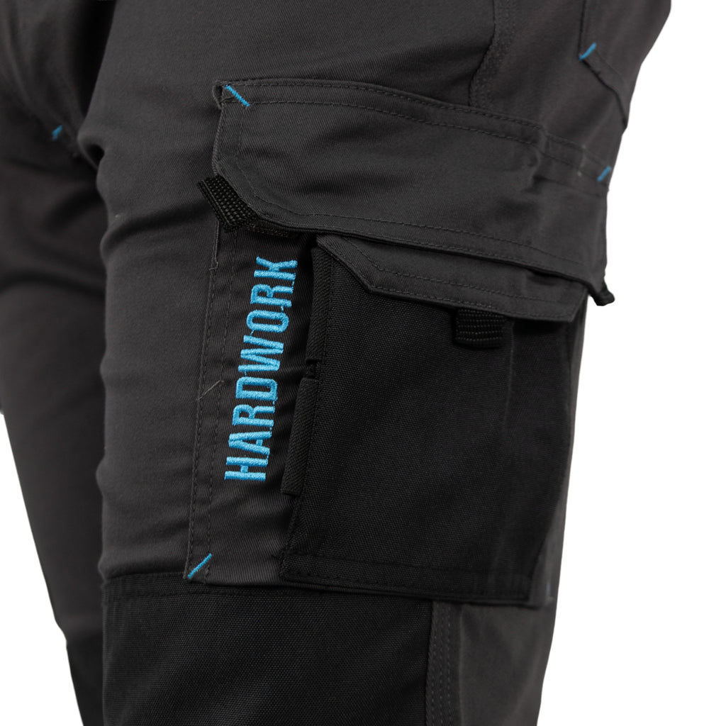 Pantalón Cargo HW Dakota Spandex Carbon Grey