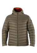 Parka Pluma HW Pullay con Gorro Verde Oliva