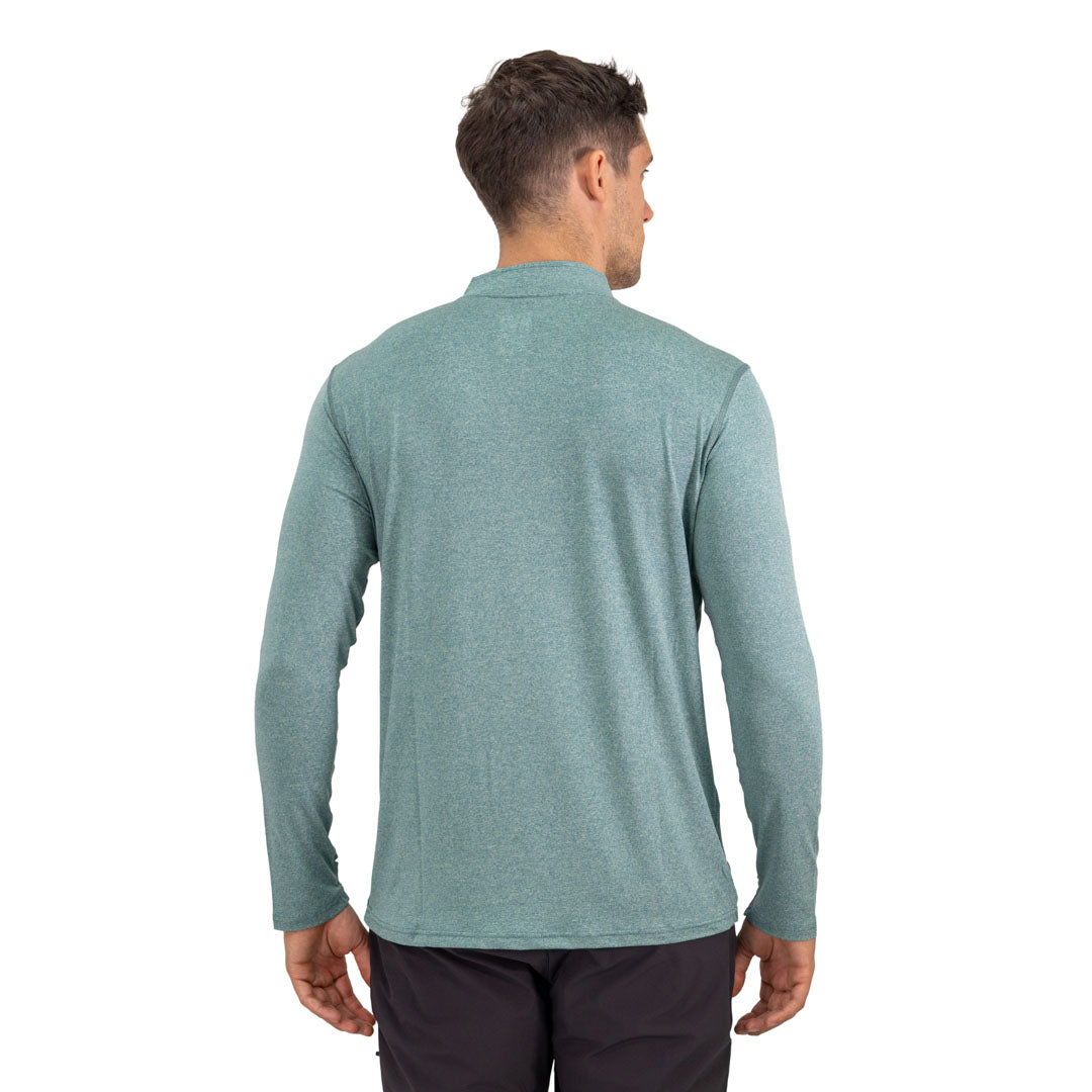 Polera Dry Fit HW SPX Manga Larga Hombre Dark Green