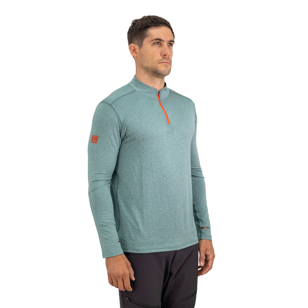 Polera Dry Fit HW SPX Manga Larga Hombre Dark Green