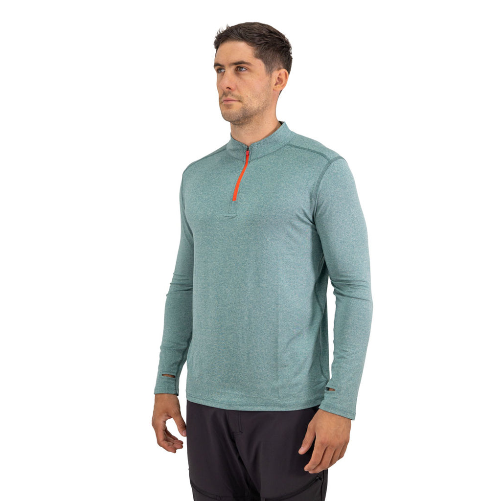 Polera Dry Fit HW SPX Manga Larga Hombre Dark Green