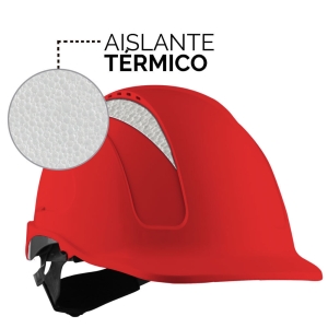 Casco MTA-V ABS Ventilado Aislante Térmico Rojo
