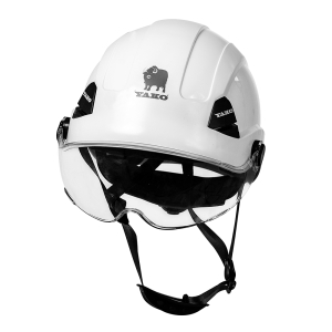 Casco Yako Steelpro Blanco con visera ISP