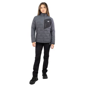 Parka Insulada HW Explorer S/Gorro Mujer Carbon Grey