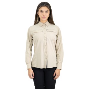 Camisa HW Antakari Spandex Mujer Beige