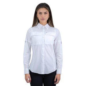 Camisa HW Antakari Spandex Blanca Mujer